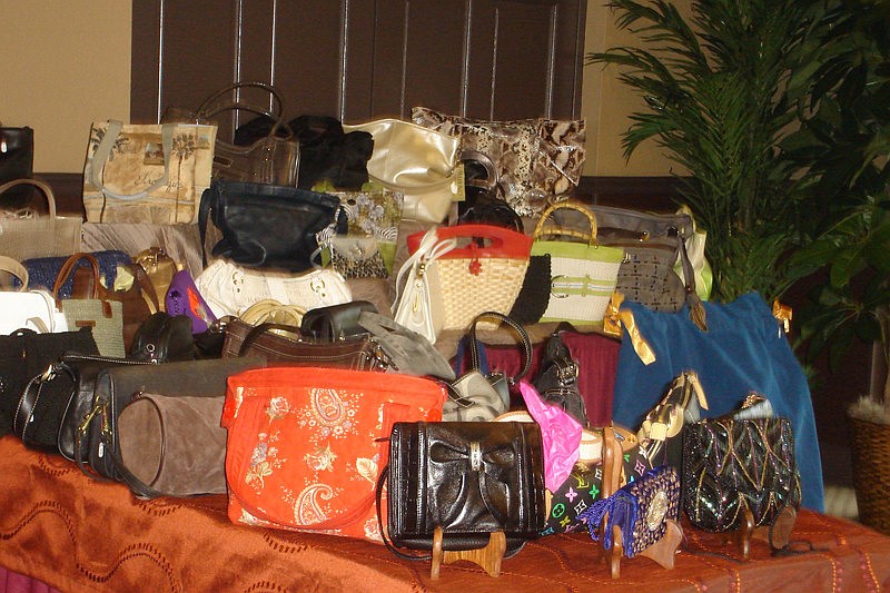 More than 80 purses were auctioned at the event.