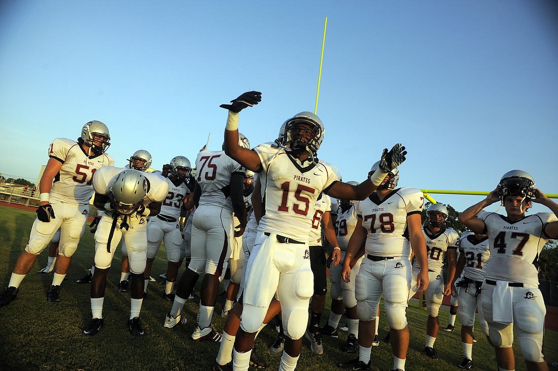 The Braden River High football team captured its first victory Sept. 30.