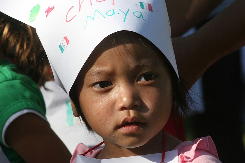 Maya Huynh and her class represented Italy.