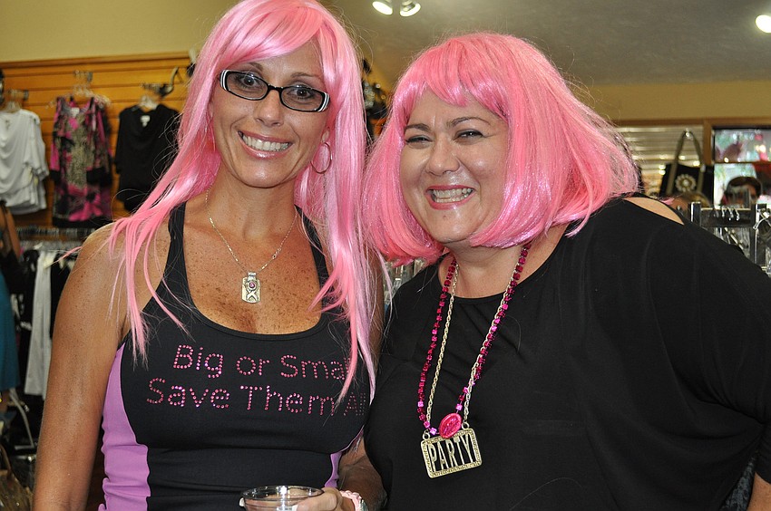 Lynn Hunter and Aliki Gable get spirited for the cause.