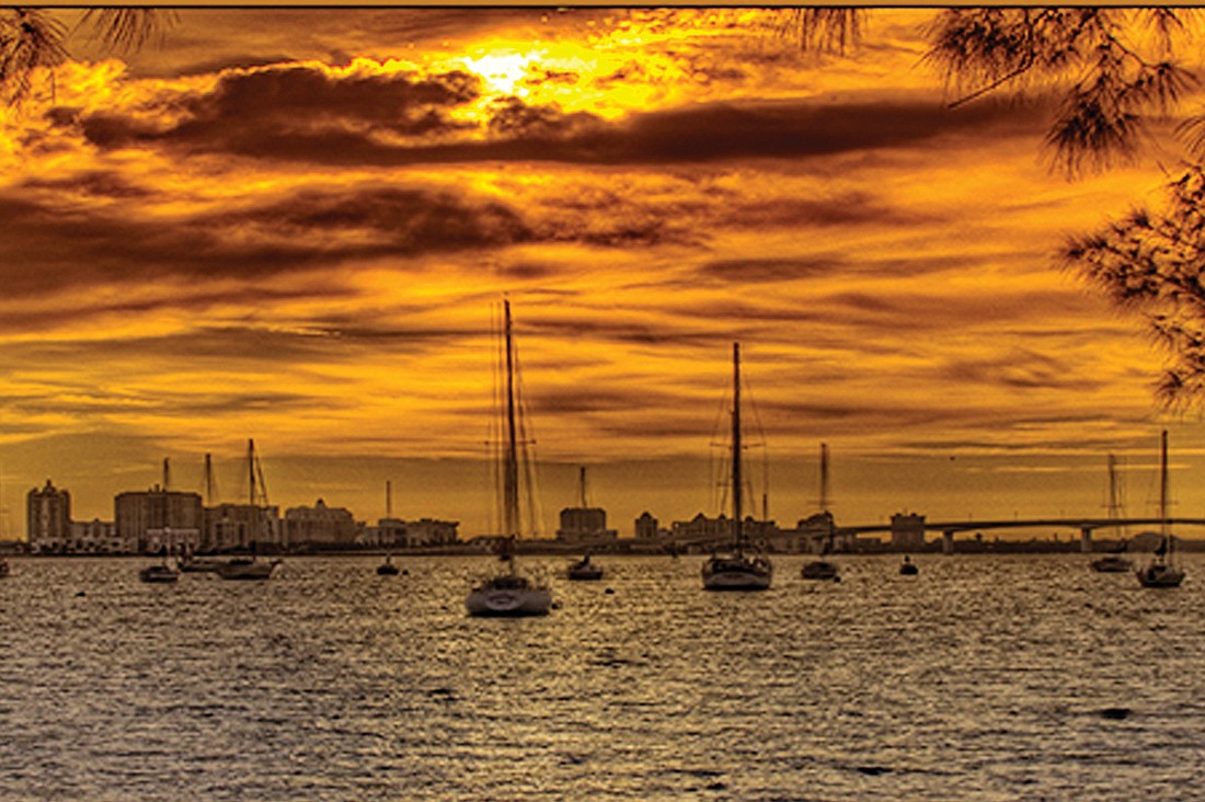 Tara resident Larry Francis took this sunset photo of Sarasota Bay Sept. 11, from City Island Park.