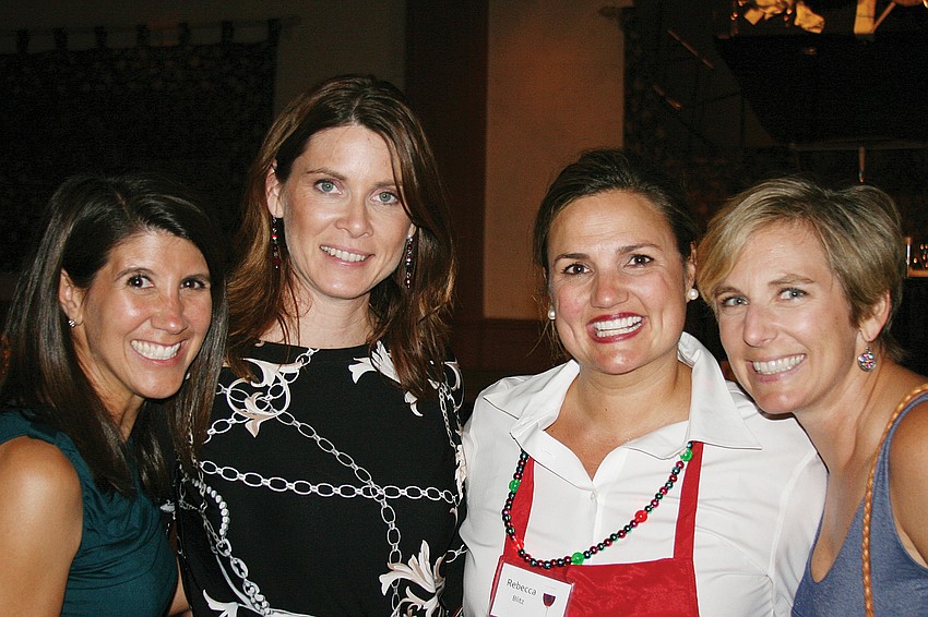 Maria Lutz, Tracy Henderson, Rebecca Blitz and Penny Shuff. Chefs Phil Mancini and Tommy Klauber led the way and prepared each course before turning over the reins â€” and pots, pans and kitchen utensils â€” to the attendees.