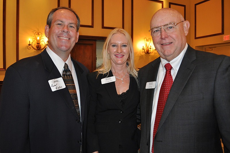 School Board candidate Robert Moates with Lisa Bradley and Jeff King of Mauldin & Jenkins