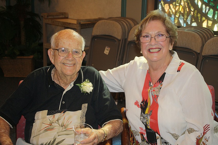 Jim Brown with friend Mary Elizabeth Carey