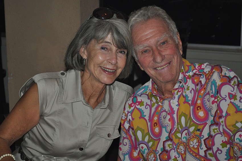 Pattigeorgeâ€™s Co-Owners Murf and Sue Klauber enjoy the interactive dinner.
