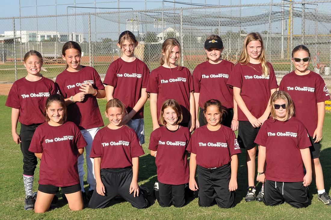 The Miss Manatee Softball 10U Observer team has a 1-1 record through the first two games of the fall season.