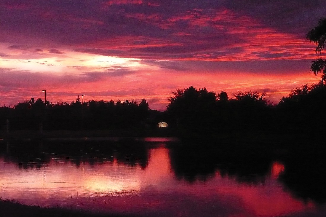 Susan Esco took this sunset photo Sept. 25, while strolling through Greenbrook.