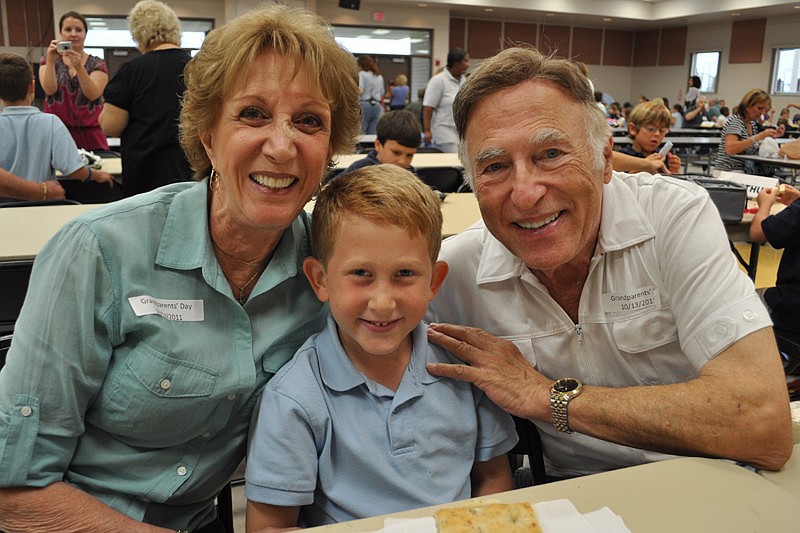 Joan and Joe Vilasi came to eat with their 6-year-old grandson, Joseph, center.