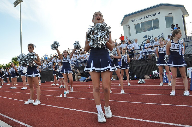 ODA's cheerleaders kept the mood lively.