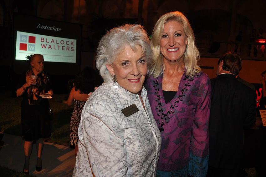 Long-time Ringling Museum supporter Tana Sandefur and her daughter Jane Taylor at the Ringling International Arts Festival Block Party -- the kickoff to the very successful third year of this world class event.