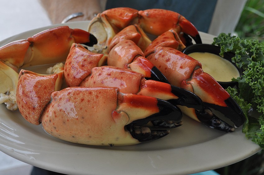 Saturday, Oct. 15 was the first day of stone crab season. Moore's Stone Crab Restaurant caught a few that day and is expecting to have more next weekend.