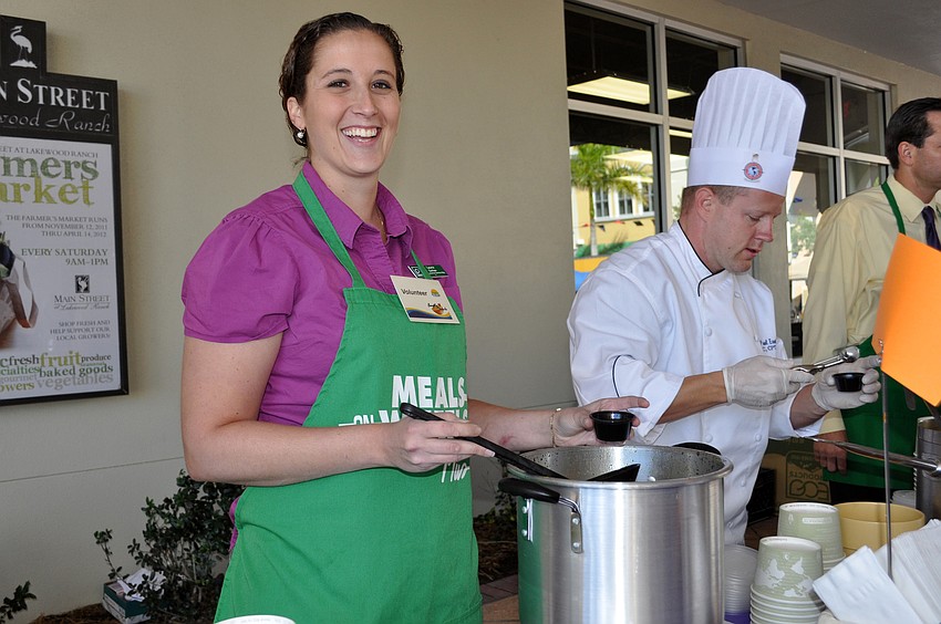 Publix employee Laura Gerken served up Gioâ€™s Tortellini in Bordo to guests.