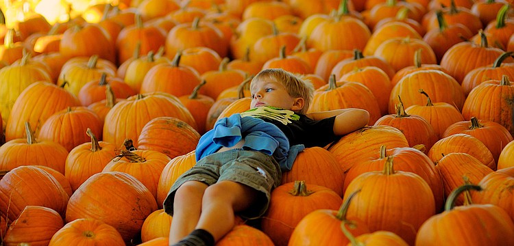 Kindergartner Connor Loukota took a much-needed break from all of the fun and games.
