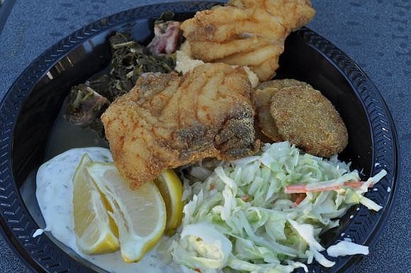 The Longboat Key Historical Society's Pioneer Day Fish Fry offered guests both grouper and mullet.
