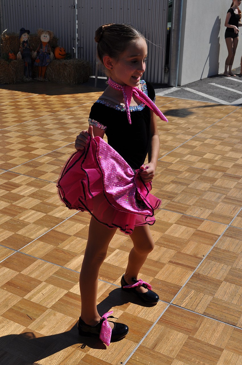 Seven-year-old Emmalee Adams with Sarasota Dance Academy