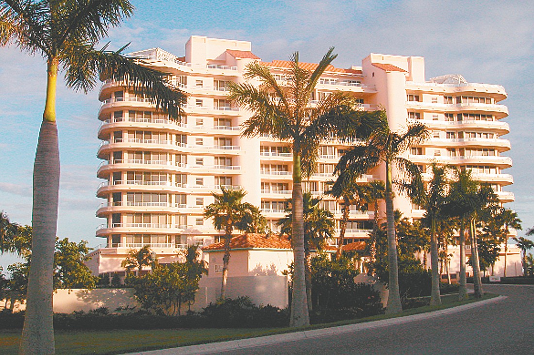 Unit 266 at Grand Bay II, 3040 Grand Bay Blvd., has three bedrooms, three-and-a-half baths and 2,781 square feet of living area. It sold for $1,137,000. File photo.