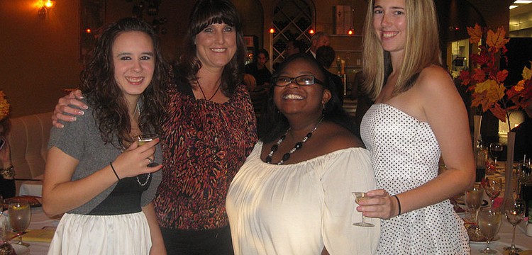 Teachers Rachel Wilson, Lynn Edwards, Michael Lawson and Kaitlyn Bunker enjoyed the evening.