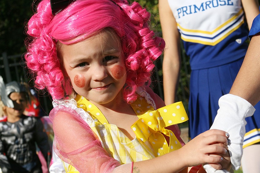 Meredith Carroll wore one of the most colorful costumes in the entire parade.