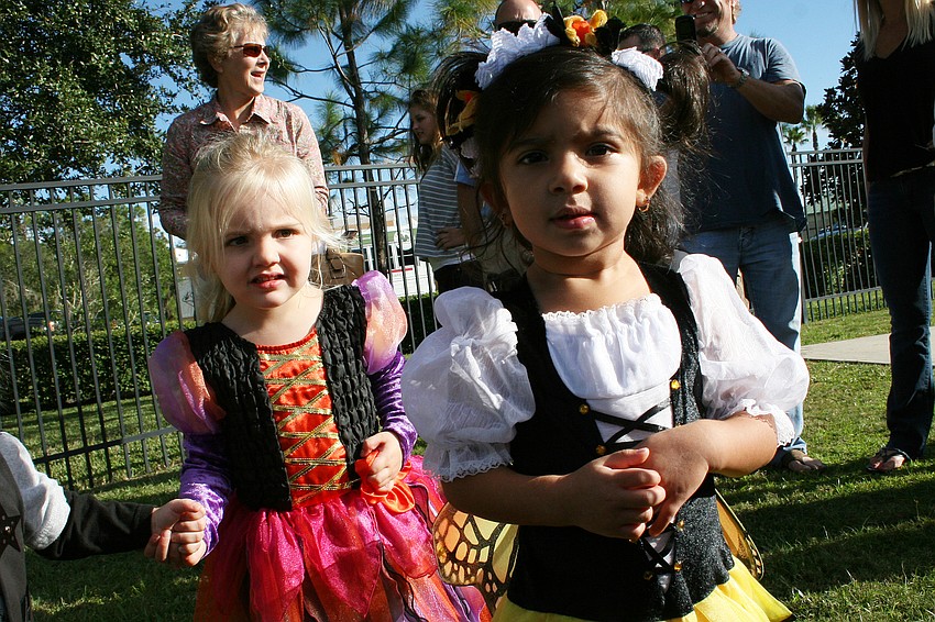 Kiki Bullas and Matasha Caro loved dressing up for the Parade of Costumes.