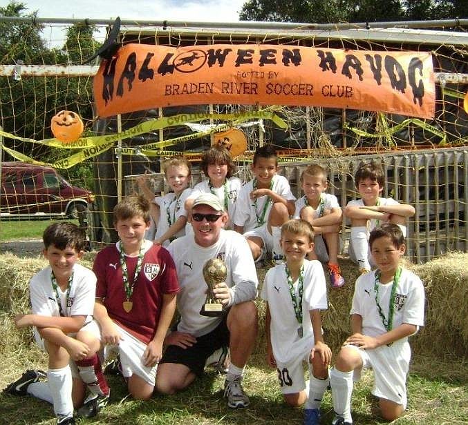 The Braden River Soccer Club U10 boys silver team went undefeated during the Halloween Havoc Tournament Oct. 15-16.