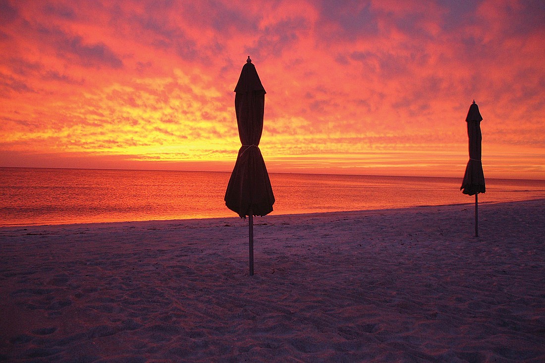 Kevin Kegler submitted this sunset photo, taken at Casa del Mar on Longboat Key.