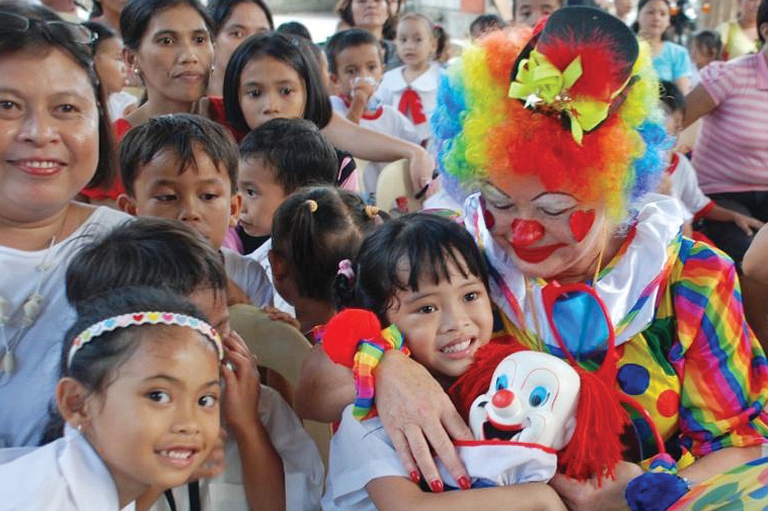 Nora White visits students at a pre-school in Tagbilaran, Philippines. Courtesy photos.
