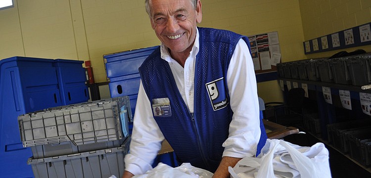 Goodwill celebrated the grand opening of its new Lakewood Ranch drop-off center, located at 9126 Town Center Parkway, Nov. 1. Today attendant John Hannah was on hand to collect and sort donations.
