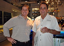 Viking Culinary Center owner James Butler chatted with Darrell Turner of Turner Tree and Landscape.