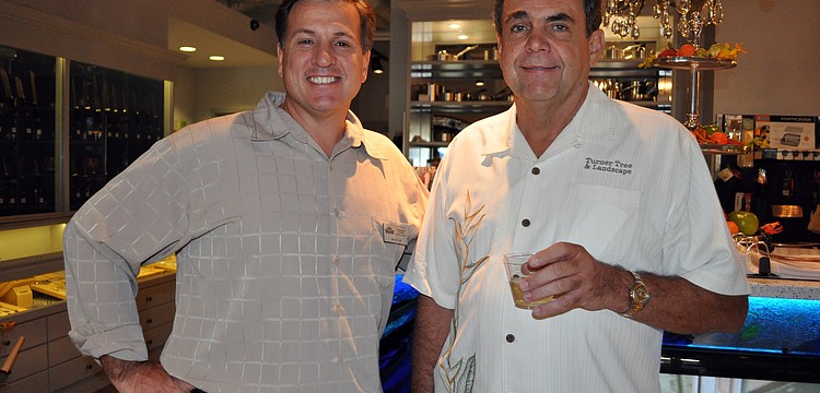 Viking Culinary Center owner James Butler chatted with Darrell Turner of Turner Tree and Landscape.