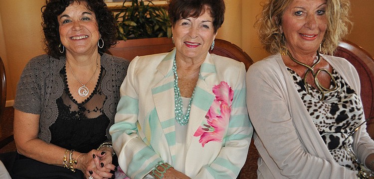 Shari Siegel with Emmy Schmidt and Women's Club President Kathleen Allen