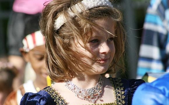 Giselle Duregger was one of several princesses in the Primrose Parade of Costumes. Photo by Mike Eng.