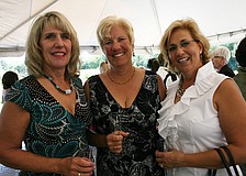 Joanne Pytlik, Caorle Bakalar and June Flaim had a blast at this year's fashion show.