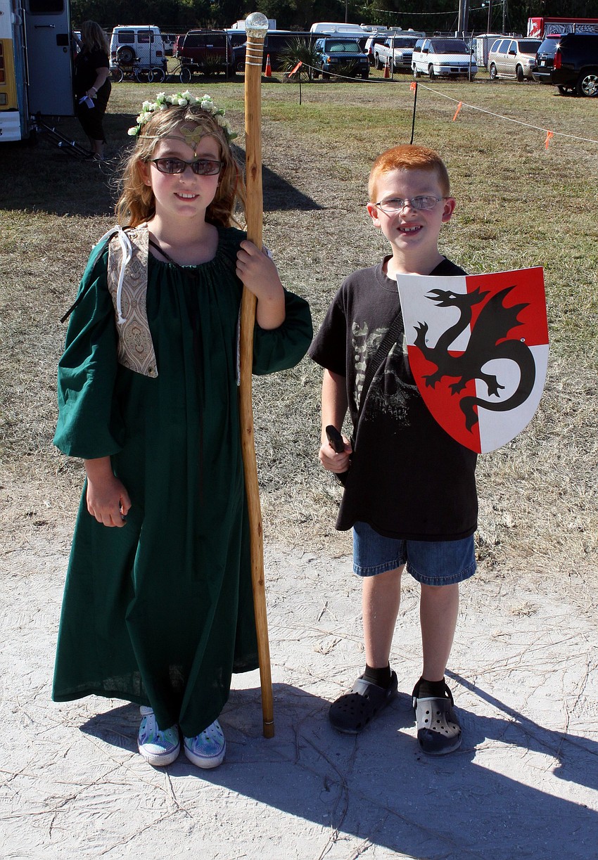 Rain, 9, and Hunter, 7, Miller