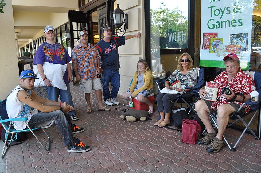 Jace Conger, Rage Shaw, Steve Flinn and Robert Sykes began camping out as early as 4 a.m.