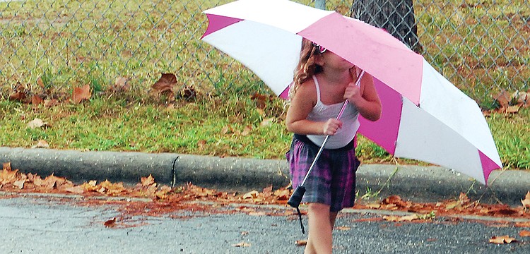 A little wet weather couldnâ€™t squelch the fun at BRE's walk-a-thon.