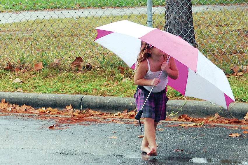 A little wet weather couldnâ€™t squelch the fun at BRE's walk-a-thon.