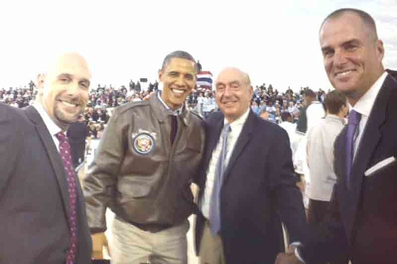Lakewood Ranch resident and ESPN commentator Dick Vitale had a chance to meet President Barack Obama during the Carrier Classic game Nov. 11.