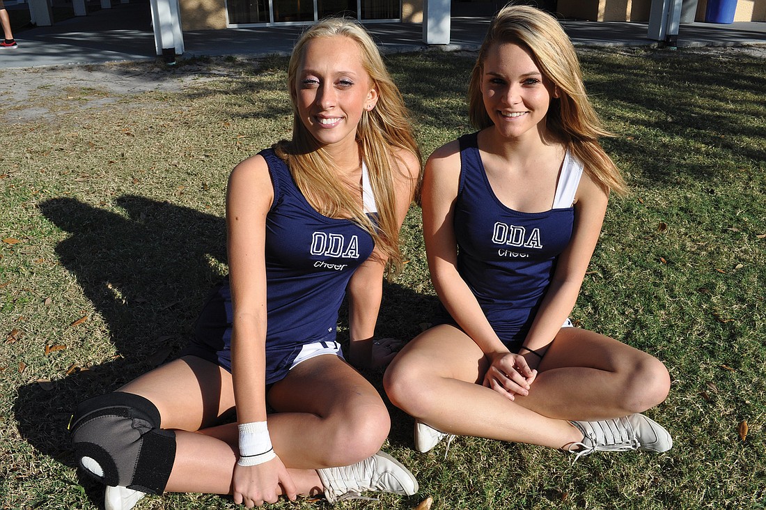 "It's going to be an amazing experience and a once-in-a-lifetime opportunity, especially doing something you love," said Sarah Nimptsch, right, of cheering in the MacyÃ¢â‚¬â„¢s Thanksgiving Day Parade, with fellow cheerleader Ashley Preininger, left.