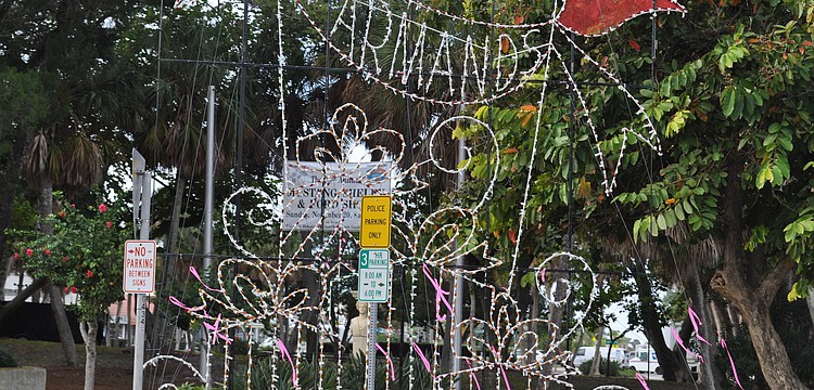 Christmas has come early to St. Armands Circle. They started putting up lights Tuesday, Nov. 15.