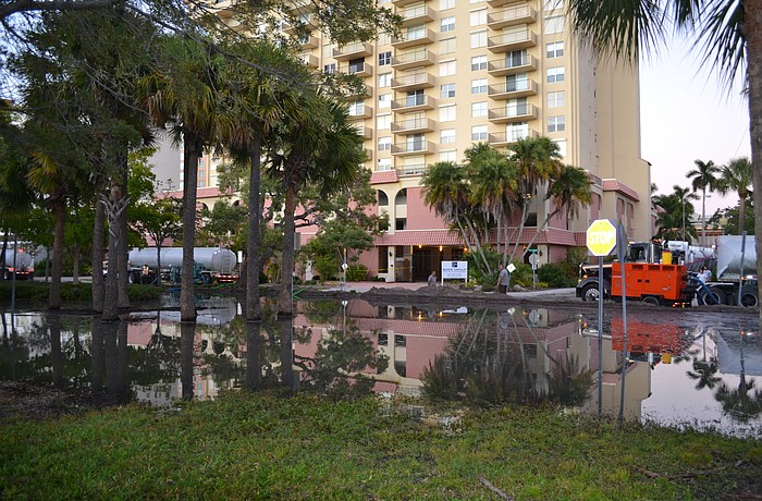 Crews rotated and worked more than 24 hours to stop the leak.