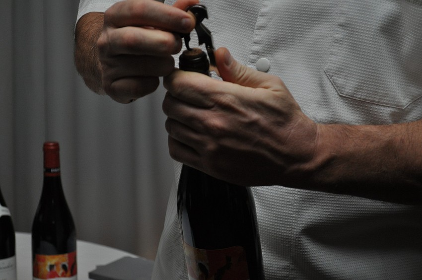 Yesterday, people around the world celebrated FÃ©te du Beaujolais Nouveau, a red wine from France only corked on the third Thursday of November. Maison Blanche had its own tasting.