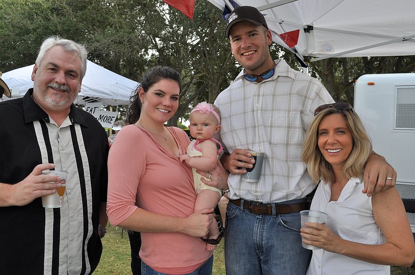 Mark Huber with Heather, Nichole and Miles Messenger and Connie Willis