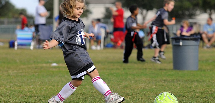 Four-year-old Isabel Neeb played every game of her first soccer season.