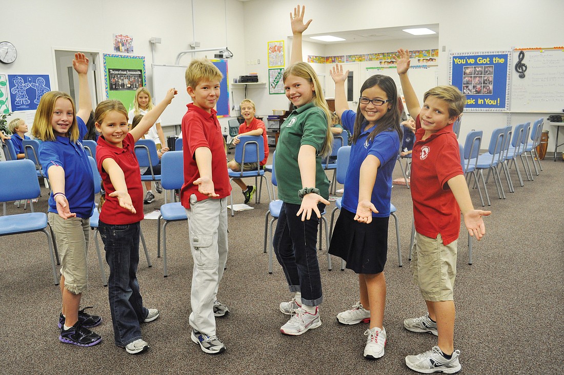 Hailey Manitz, Hannah Yates, Malcolm Moniz, Veronica Gill, Molly Walter and Wyatt Kaighin.