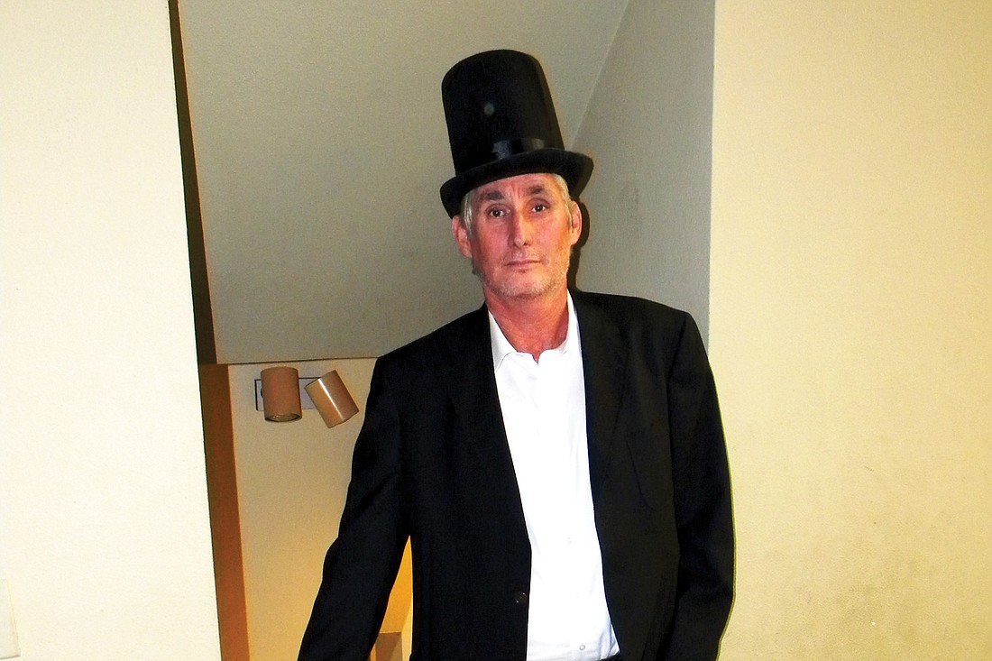 Sarasota County Commissioner Jon Thaxton once again dons 19th-century-style clothing to portray President Abraham Lincoln. Photo by Norman Schimmel.