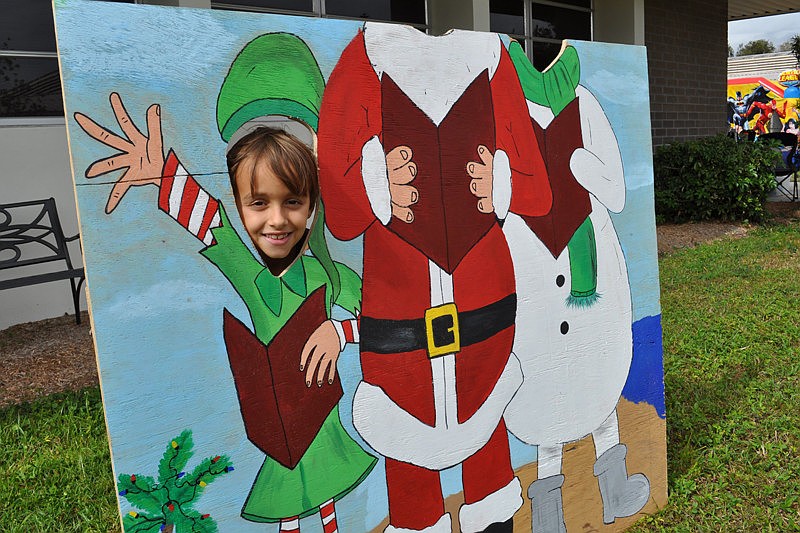 Evan Keever, 8. Could not resist an elf photo.