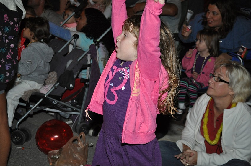 Skylar Stine jumps for candy