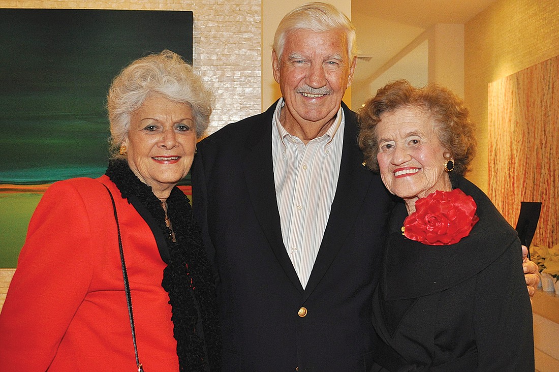 Janet and John Hunter with Betty Schoenbaum