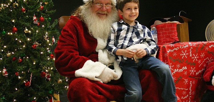 Mason Bryant, 6, loved having the chance to meet with Santa one-on-one.