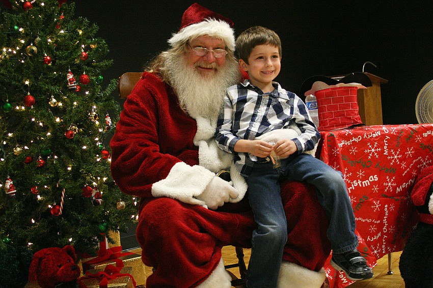 Mason Bryant, 6, loved having the chance to meet with Santa one-on-one.